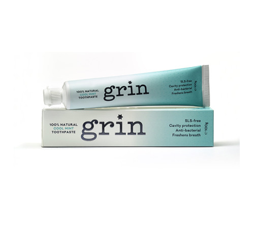 Grin 100% 纯天然 牙膏 薄荷味 100g 