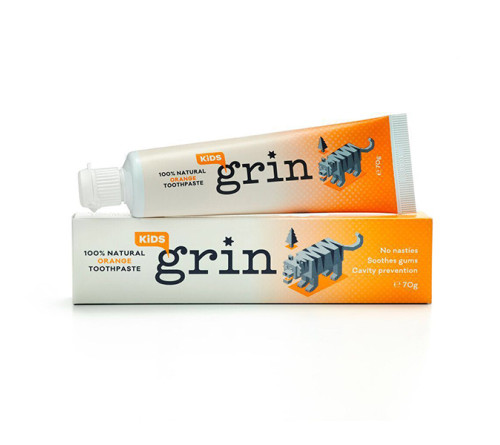 Grin 纯天然有机儿童牙膏香橙味 70g