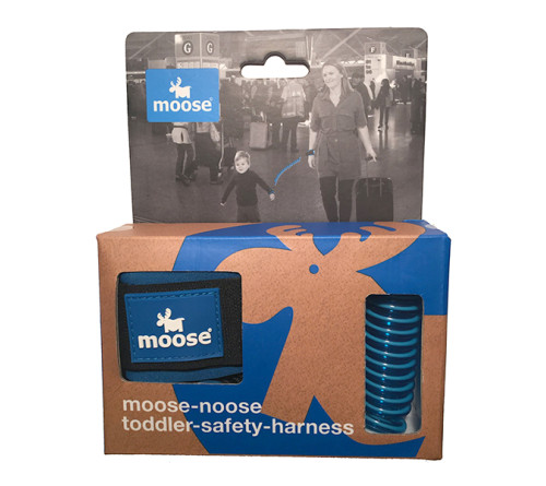 新西兰MOOSE手环儿童防走失带牵引绳防丢带 蓝色