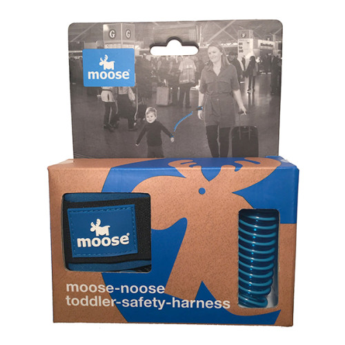新西兰MOOSE手环儿童防走失带牵引绳防丢带 蓝色