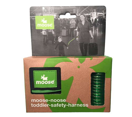 新西兰MOOSE手环 儿童防走失带牵引绳防丢带宝宝小孩防走丢安全绳 （绿色）