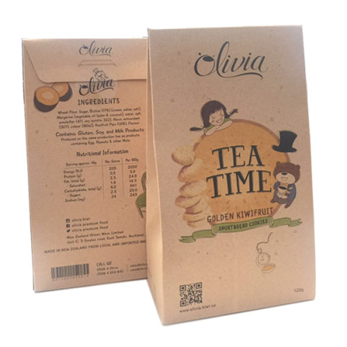 Olivia TEA TIME 小熊 金色奇异果籽饼干 120g