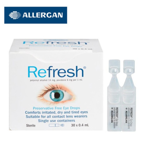 RefreshEyeDrops眼药水30个独立包装