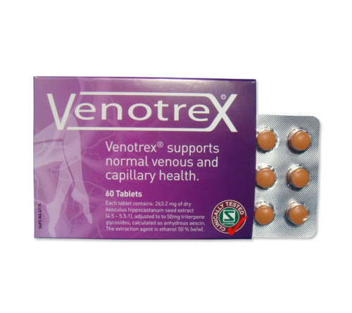 Venotrex 静脉曲张灵片 缓解浮肿 伸张血管 60片