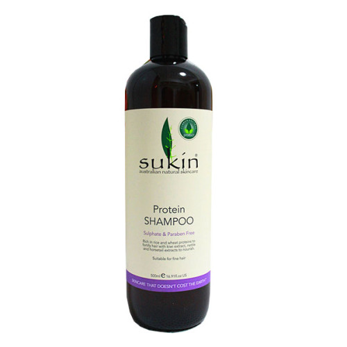 Sukin 蛋白强韧弹性 脆弱毛躁质适用 植物洗发水 500ml