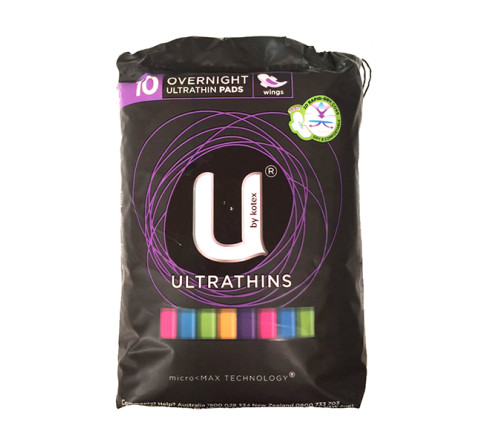 UbyKotex 夜用超薄卫生巾 护垫 10片