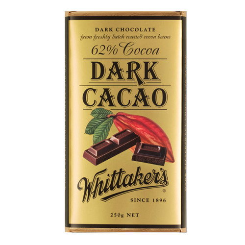 Whittakers 浓黑巧克力 62%可可 250g