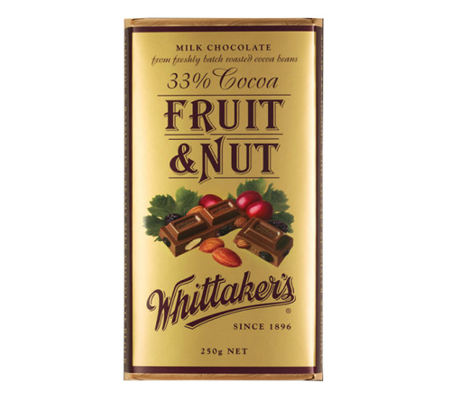 Whittakers 果肉果仁巧克力 33%可可 250g