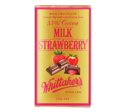 Whittakers 牛奶草莓夹心巧克力 250g