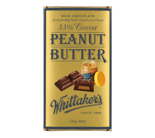 Whittakers 花生酱心巧克力 33%可可 250g