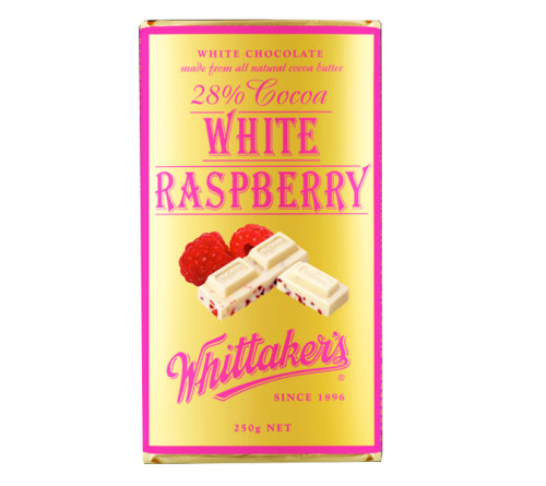 Whittakers 覆盆子白巧克力 28%可可 250g