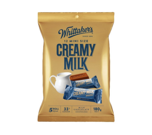 Whittakers 12个独立包装 经典牛奶巧克力 180g