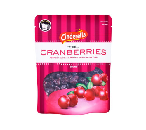 Cinderella Cranberries Dried 蔓越莓干 150g 