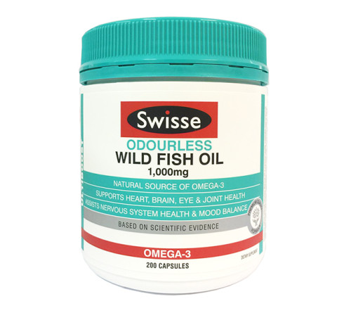 Swisse 无腥味深海鱼油1000mg 200粒