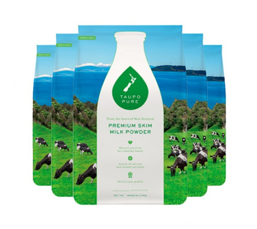 【新西兰直邮】Taupo Pure 特贝优脱脂奶粉 1kg 6袋