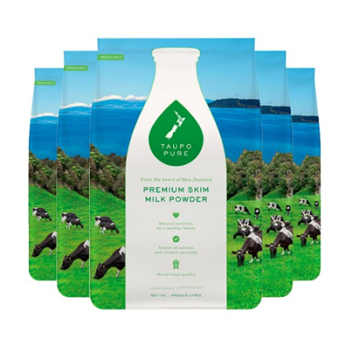 【新西兰直邮】Taupo Pure 特贝优脱脂奶粉 1kg 6袋