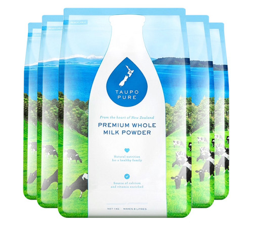 【新西兰直邮】TAUPO PURE 特贝优全脂奶粉 1KG 6袋