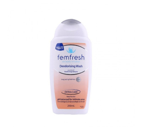 Femfresh (白色瓶）芳芯专业除臭温和无皂女性护理液 250ML