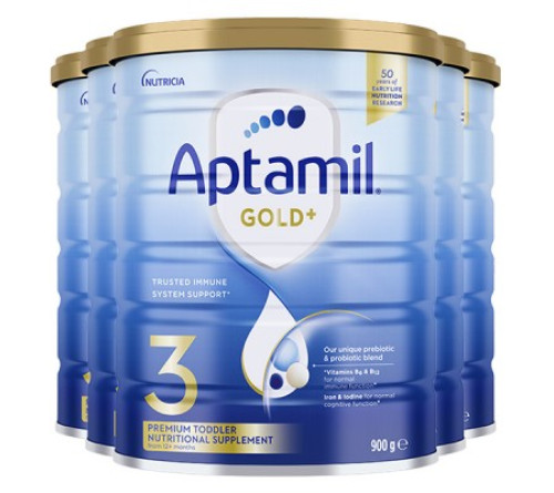 【新西兰直邮】Nutricia爱他美 Aptamil 金装3段奶粉 6桶一箱