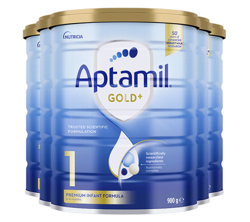 【新西兰直邮】Nutricia爱他美 Aptamil 金装1段奶粉 6桶一箱  